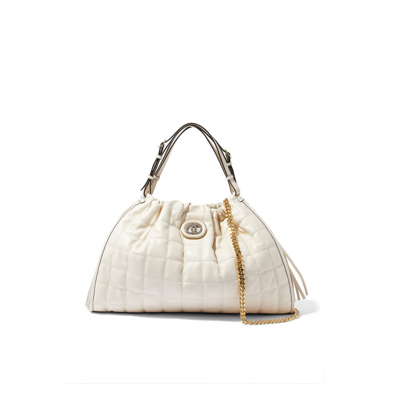 Gucci- Deco Medium Tote Bag White