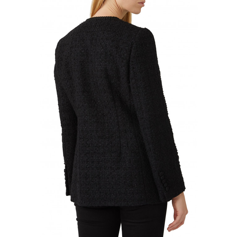 Gucci- Tweed Wool Jacket Black