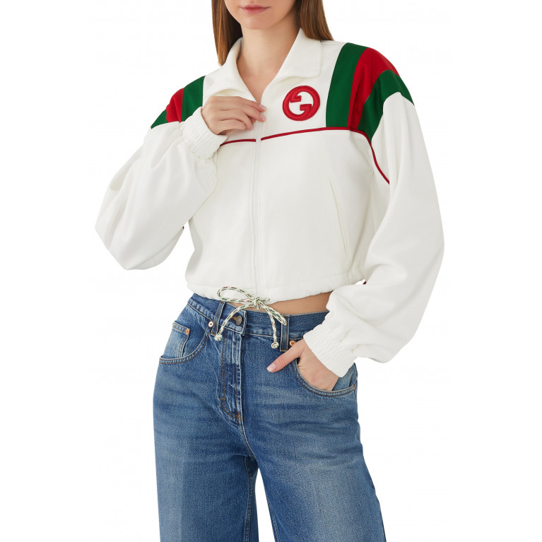Gucci- Technical Jersey Jacket White