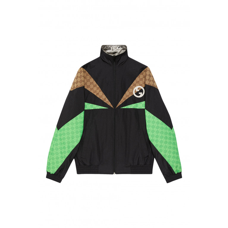 Gucci- Nylon Zip Jacket Black