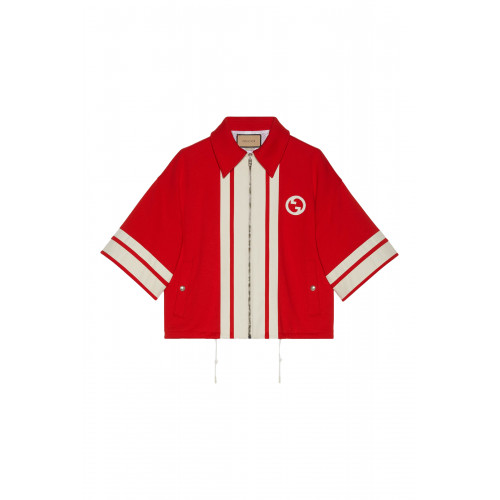 Gucci- Interlocking G Jersey Jacket Red