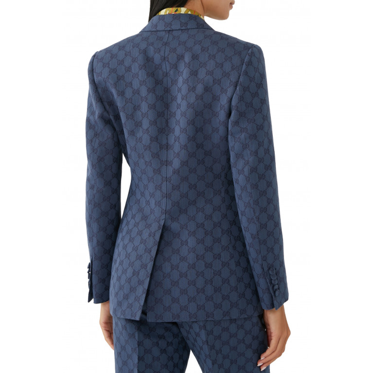 Gucci- GG Linen Jacket Navy