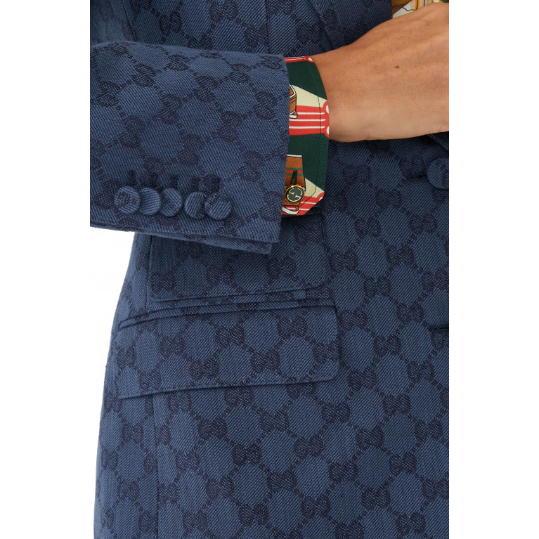 Gucci- GG Linen Jacket Navy