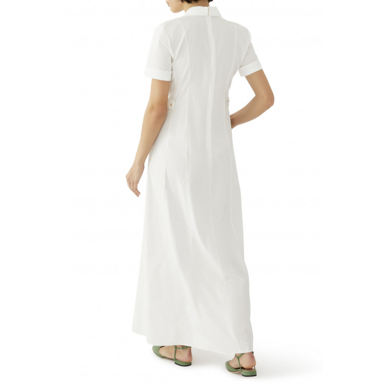 Gucci- Cotton Poplin Shirt Dress White