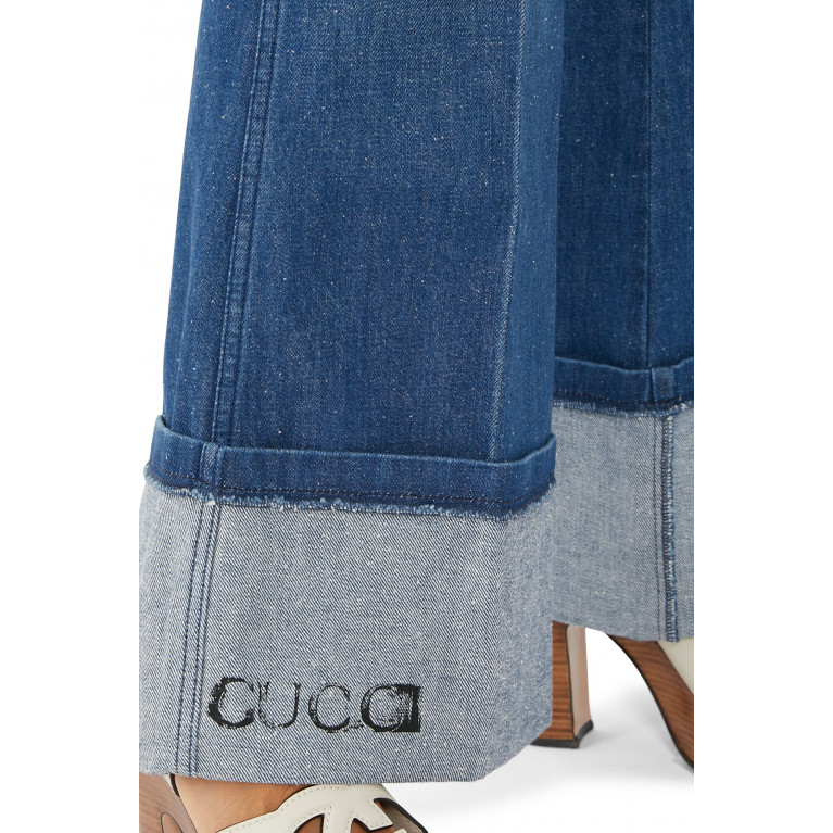 Gucci- Flared Denim Jeans Blue