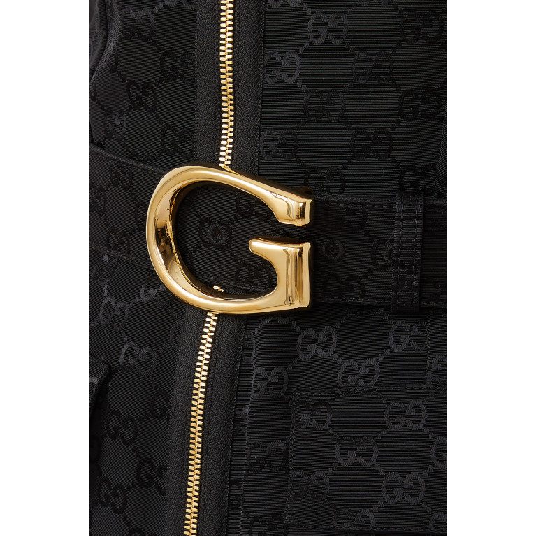 Gucci- GG Faille Playsuit Black