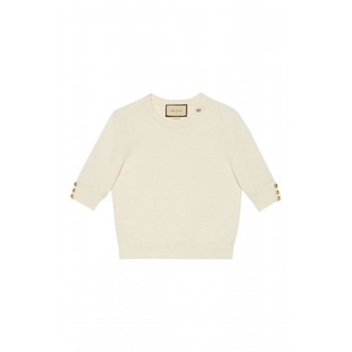 Gucci- Wool Cashmere Sweater White