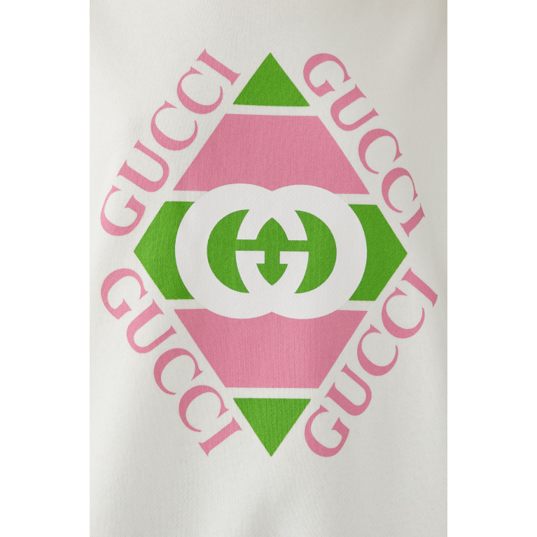 Gucci- Vintage Logo Sweatshirt White
