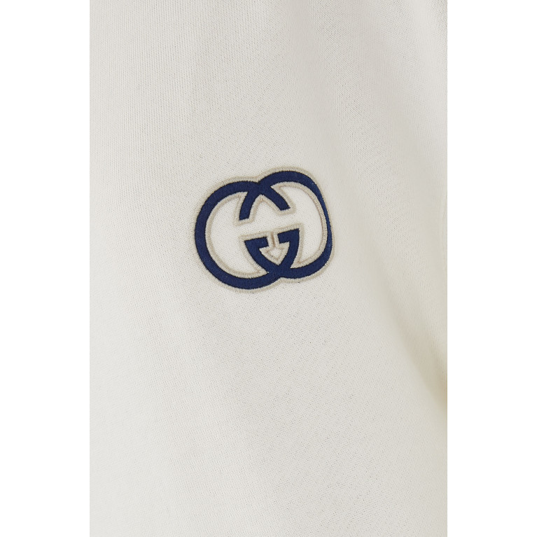 Gucci- Oversized Logo Hoodie White