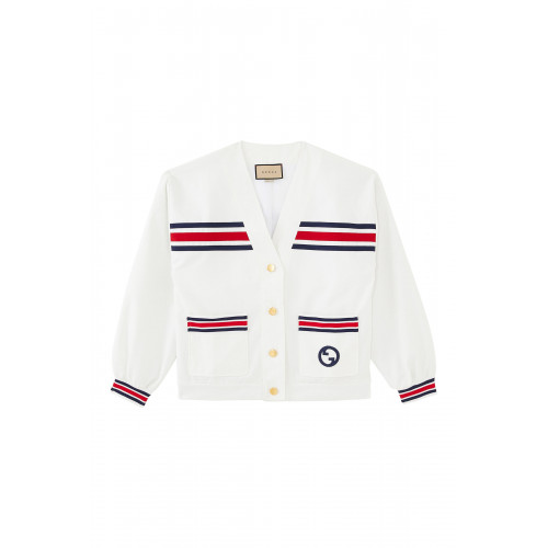 Gucci- Technical Web Jacket White