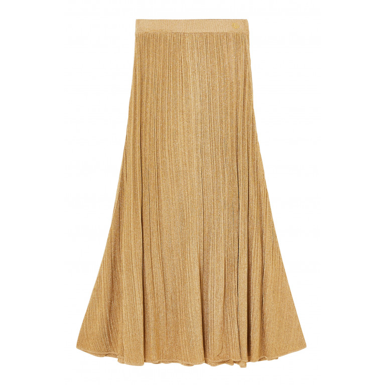 Gucci- Nojum Lurex Skirt Gold