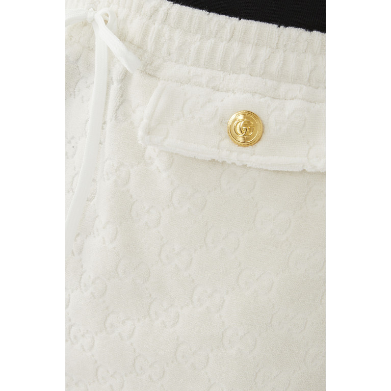 Gucci- GG Cotton Jersey Skirt Ivory