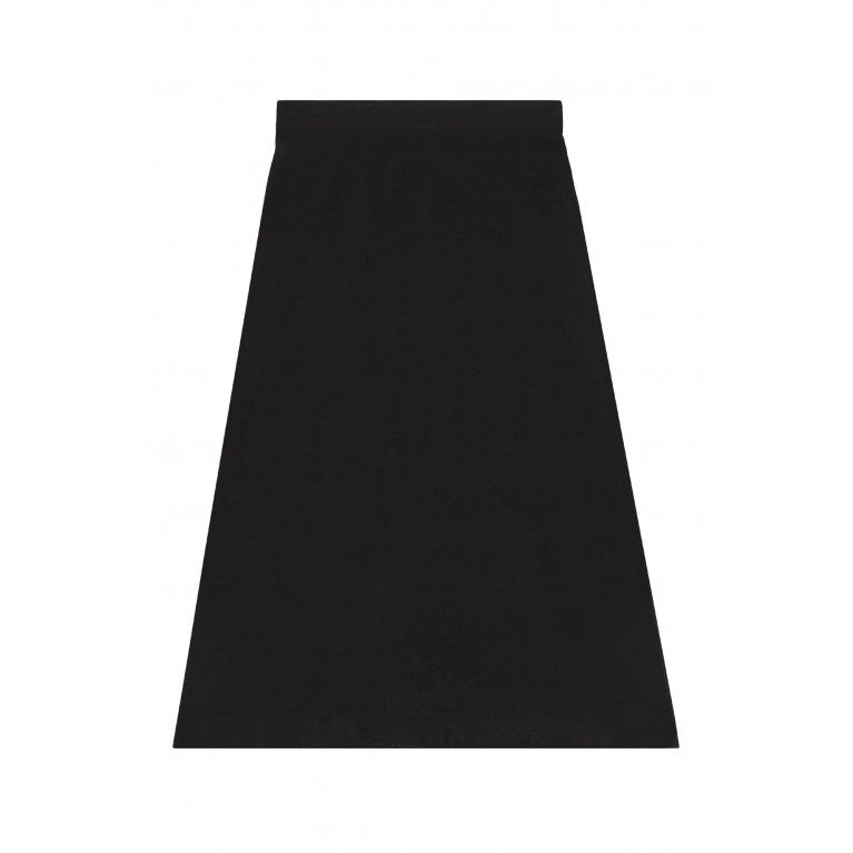 Gucci- Velvet Silk Skirt Black
