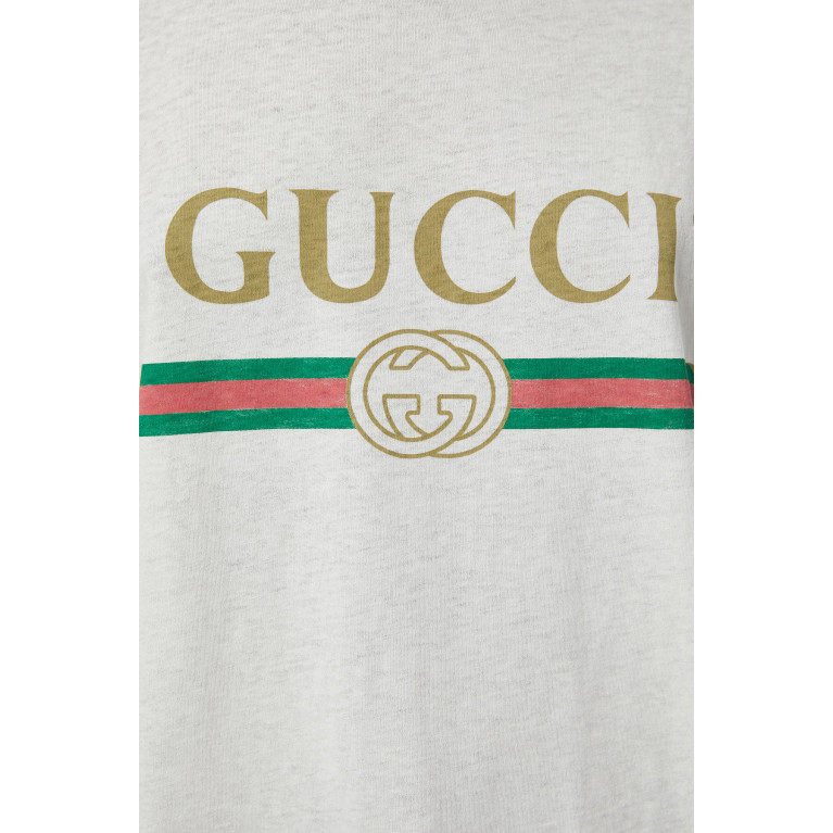 Gucci- Logo Print T-shirt White