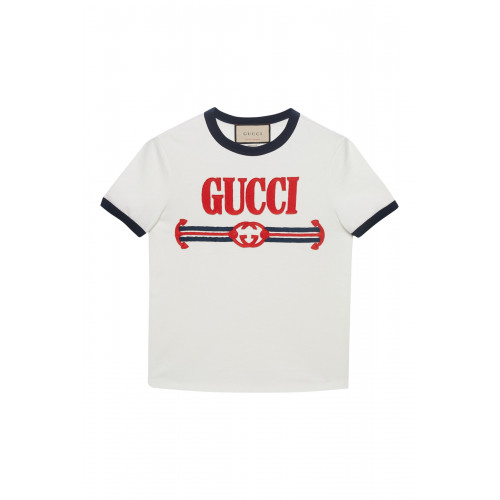 Gucci- Retro Logo T-Shirt White