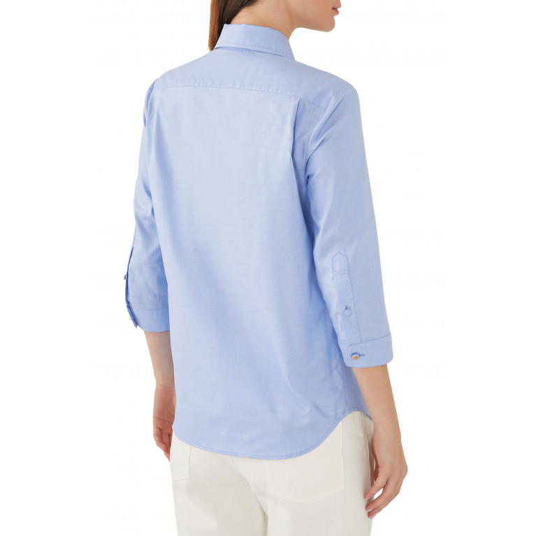 Gucci- Oxford Cotton Shirt Blue