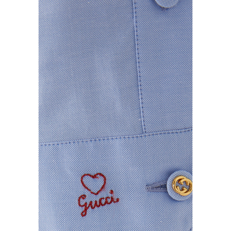 Gucci- Oxford Cotton Shirt Blue