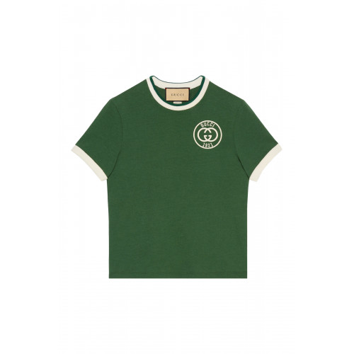 Gucci- Retro Cotton T-Shirt Green
