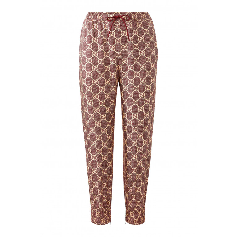 Gucci- GG Supreme Print Pants Pink