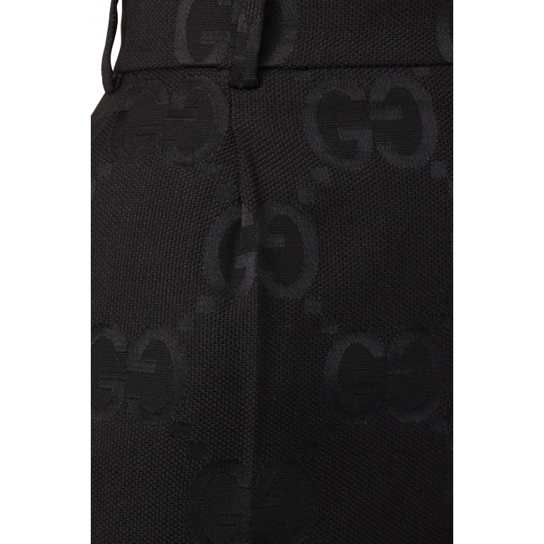 Gucci- Jumbo GG Canvas Pants Black