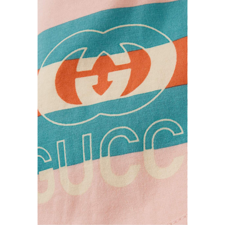 Gucci- Logo Cotton Bib Pink
