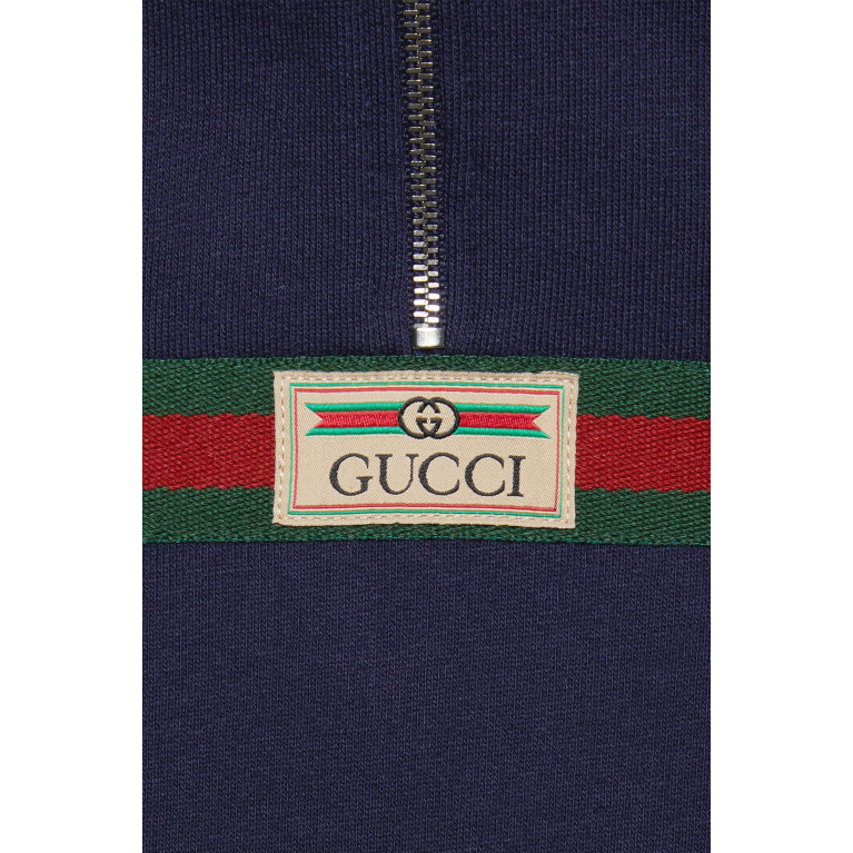 Gucci- Baby Felted Hoodie Blue
