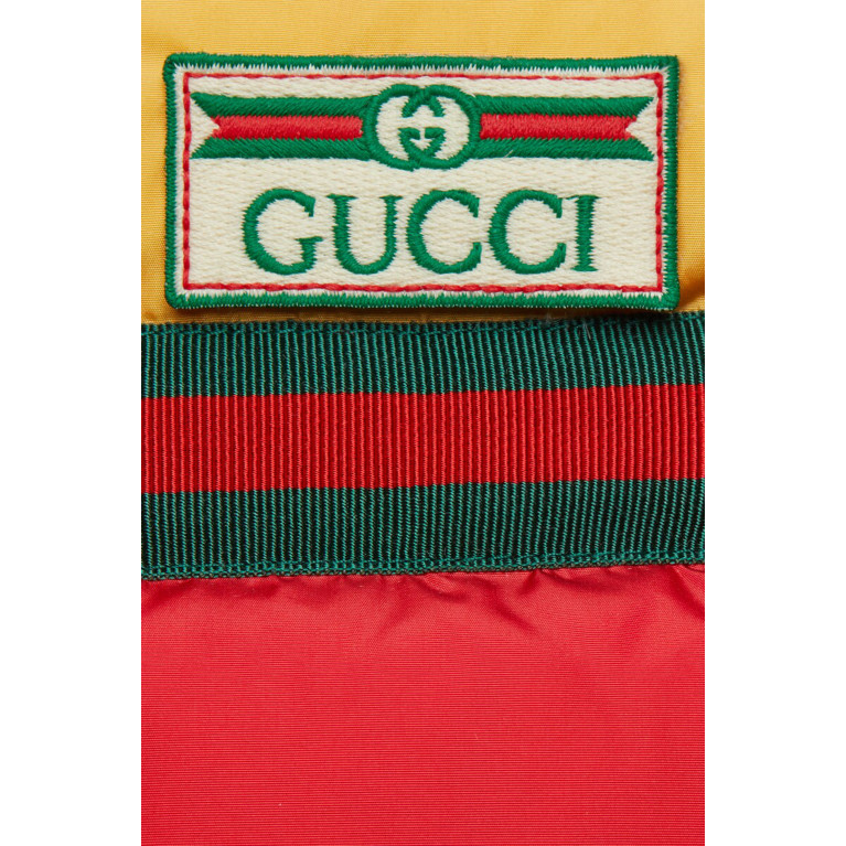 Gucci- Kids Padded Nylon Gilet Red/Yellow
