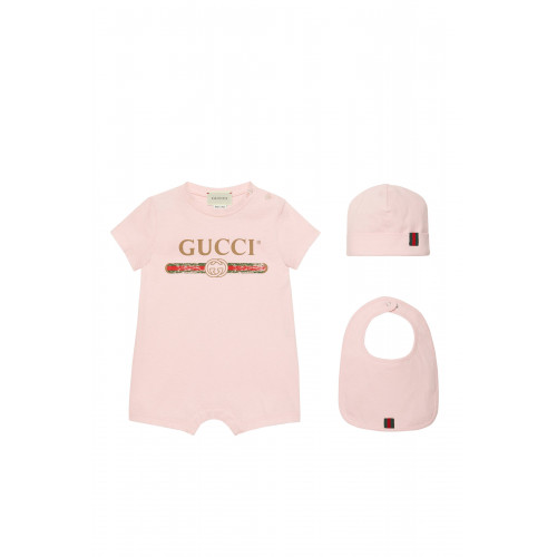 Gucci- Logo 3-Piece Gift Set Pink