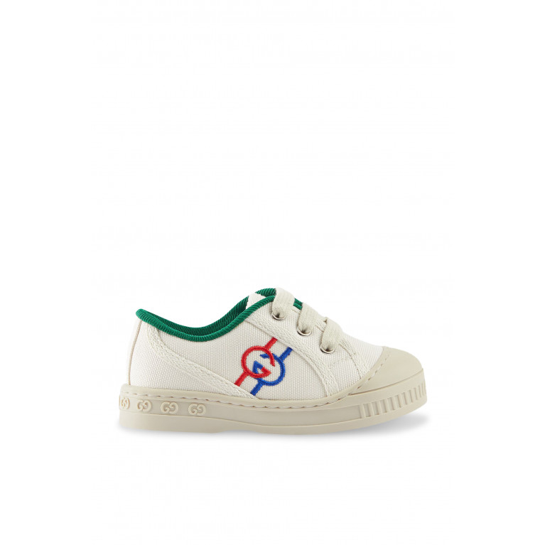Gucci- Kids 1977 Tennis Sneakers White