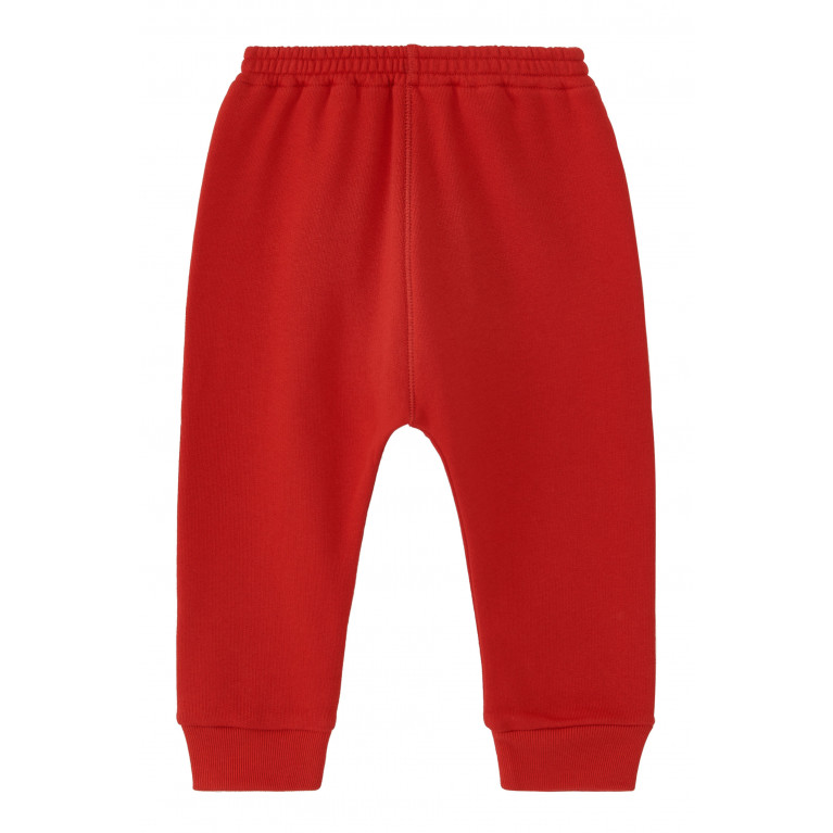 Gucci- Felted Cotton Joggers Red