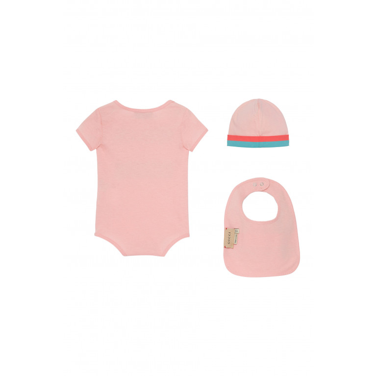 Gucci- Baby Bodysuit Gift Set Pink
