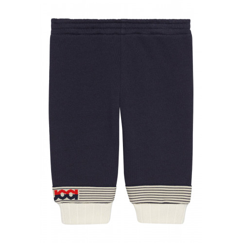 Gucci- Baby Cotton Track Pants Blue