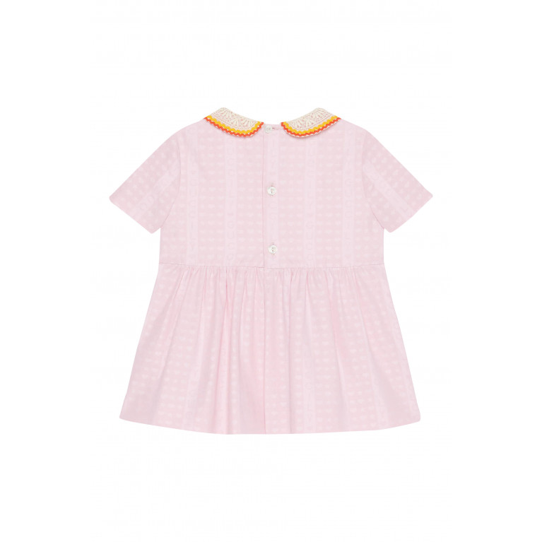Gucci- Kids Cotton Poplin Dress Pink