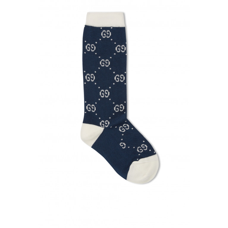 Gucci- GG Cotton Socks Navy