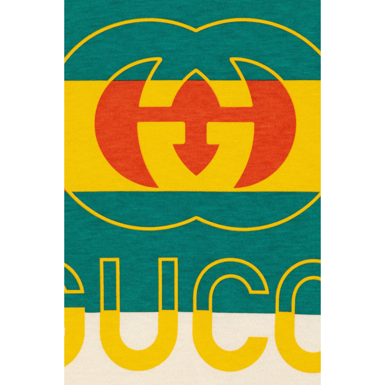 Gucci- Block Color Logo T-Shirt Green
