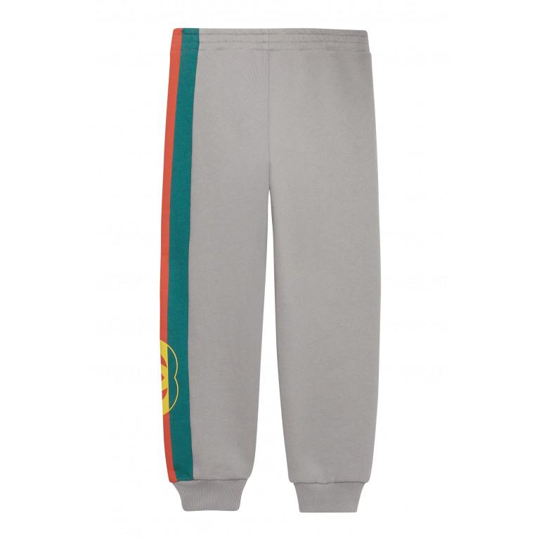 Gucci- Logo Cotton Jersey Jogging Pants Grey