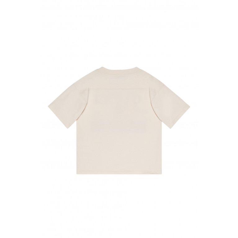 Gucci- Web Print T-Shirt Off-White