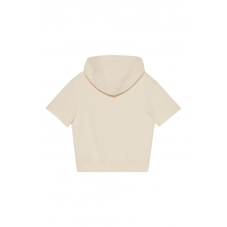 Gucci- Logo Graphic Cotton Sweatshirt Ivory