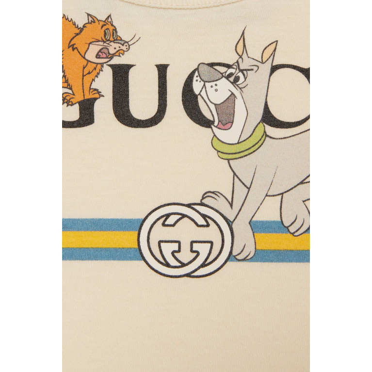 Gucci- Kids Cotton Jersey Jetsons Three-Piece Gift Set White