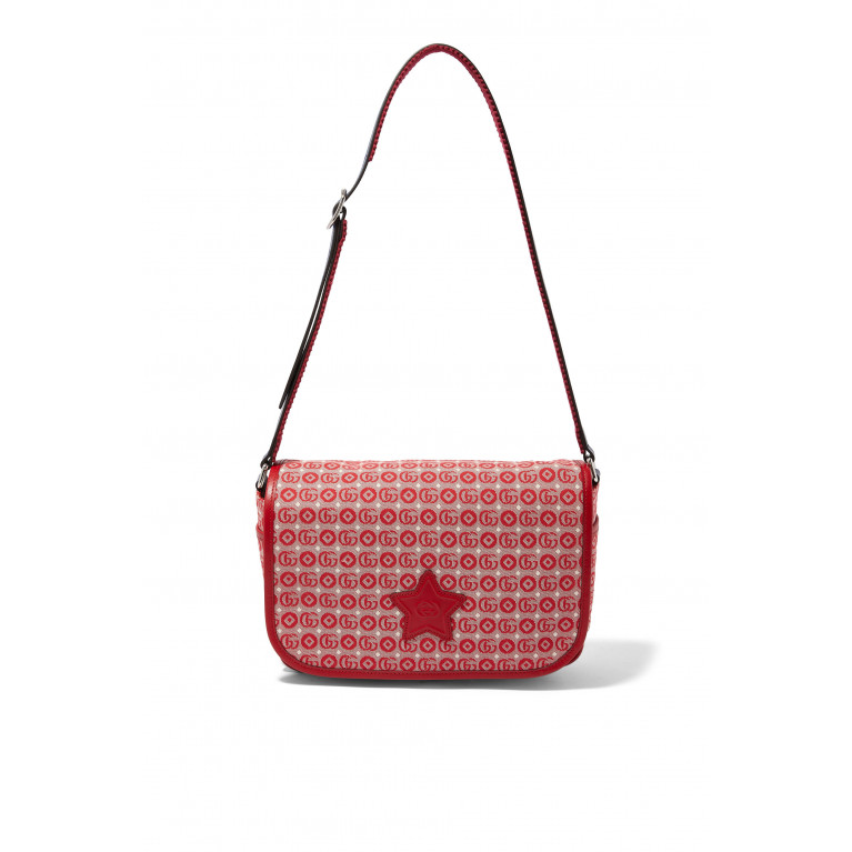 Gucci- Children's Messenger Bag with Star Red