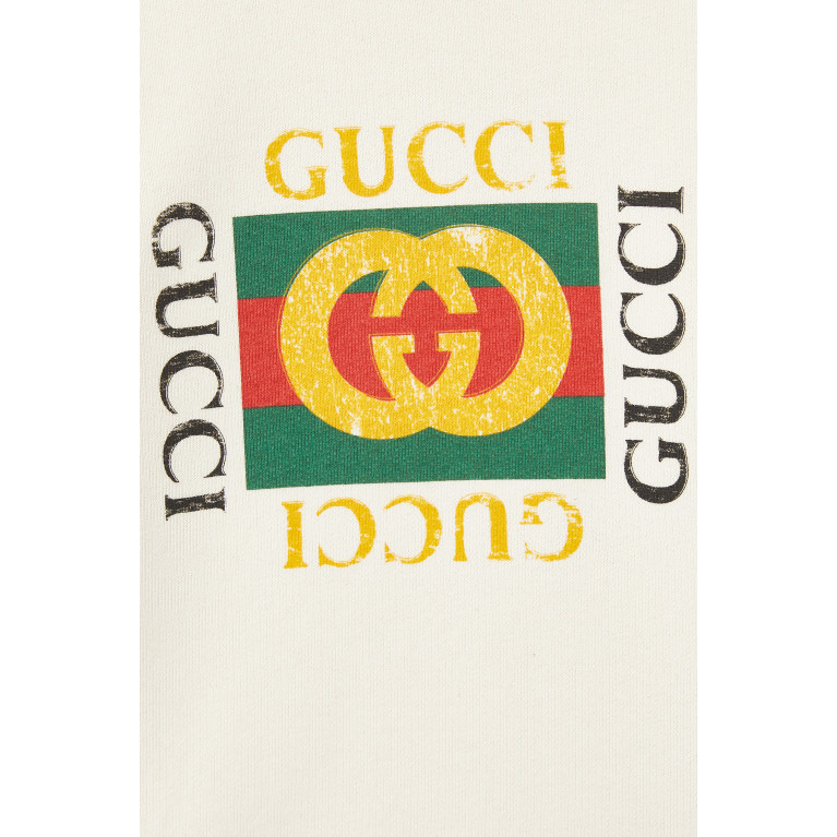 Gucci- Vintage Logo Crewneck Sweatshirt White
