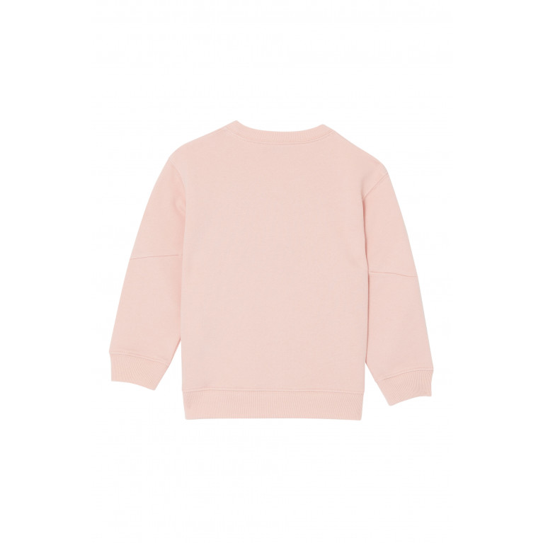 Gucci- Felted Cotton Logo Sweatshirt Pink