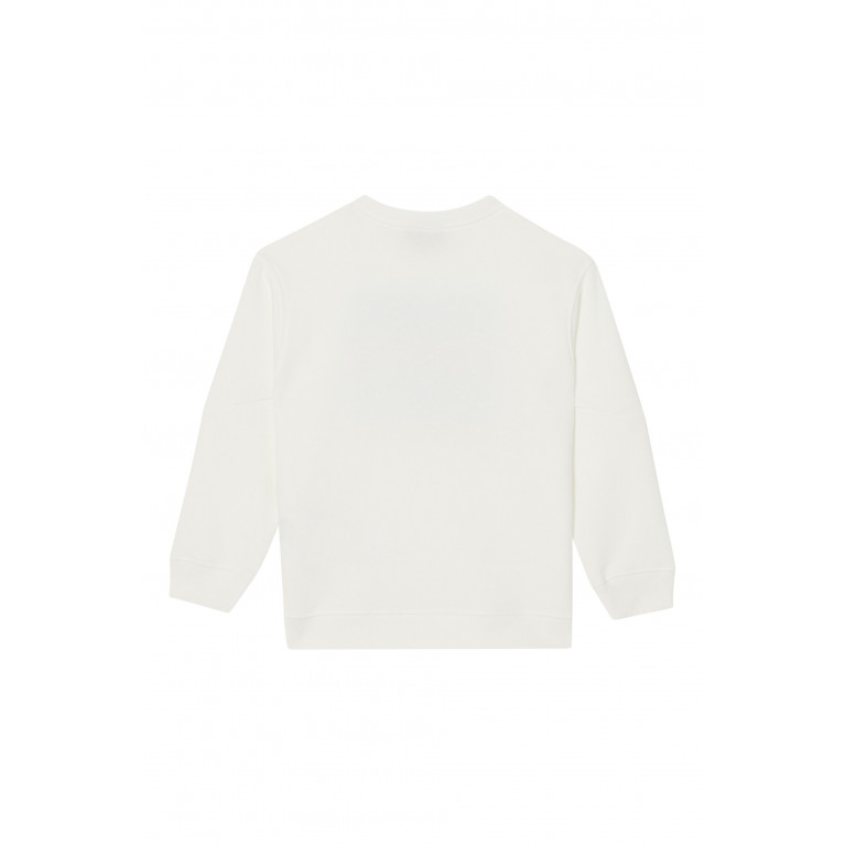 Gucci- Felted Cotton Logo Sweatshirt White