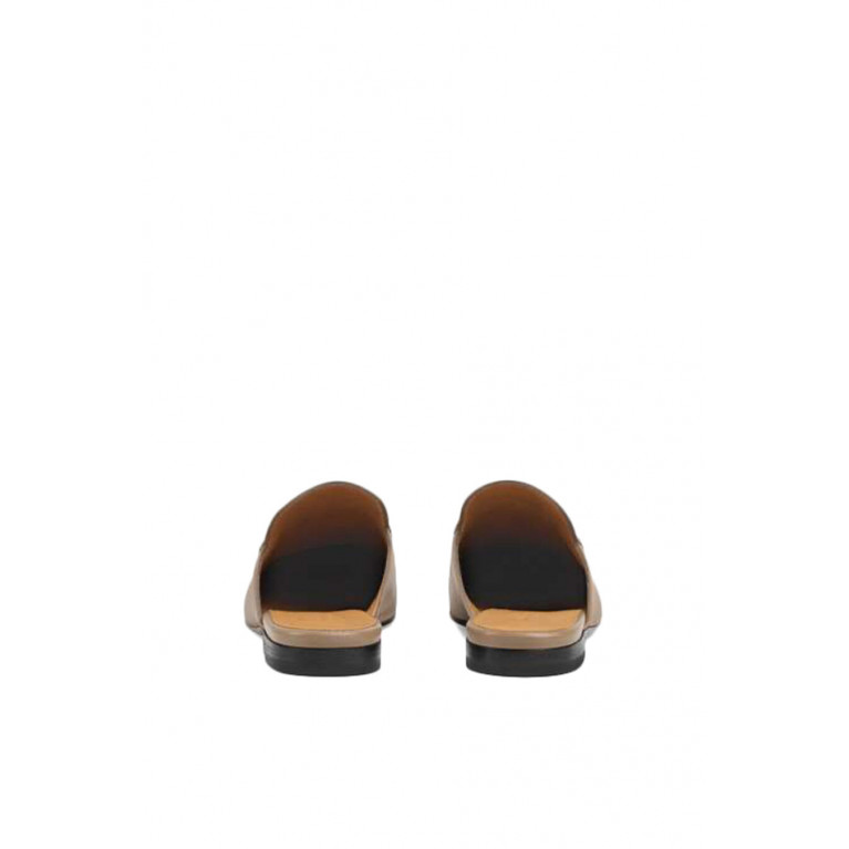 Gucci- Princetown Leather Slip-Ons Brown