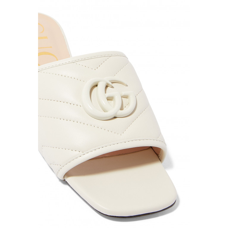 Gucci- Jolie Leather Slides White