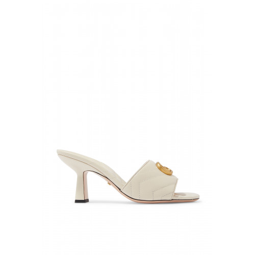 Gucci- Women's Double G Slide Sandal White
