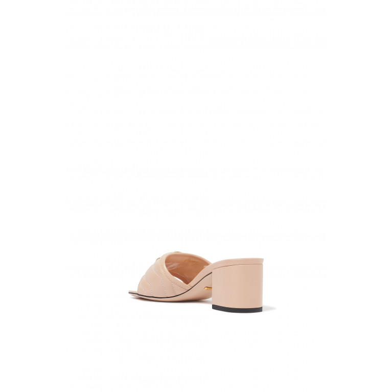 Gucci- GG Marmont Slide Sandal Pink