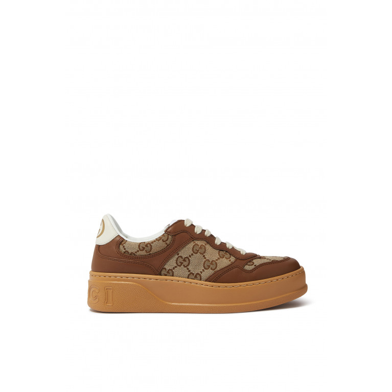 Gucci- GG Canvas Sneakers Brown