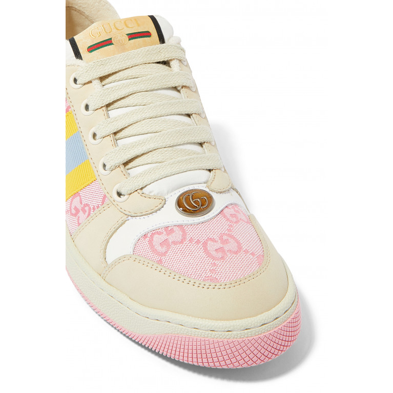 Gucci- Screener GG Canvas Sneakers Pink