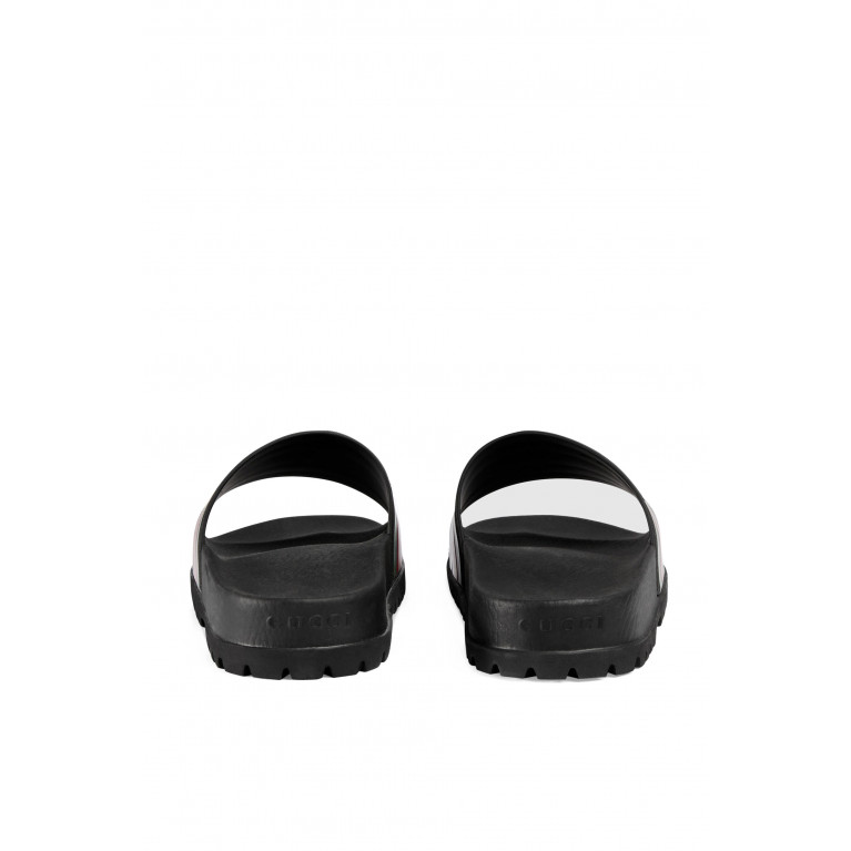 Gucci- Web Slide Sandals Black